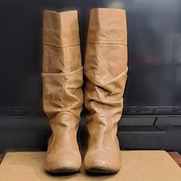 Steve Madden Genuine Leather Slouchy Knee-high Boots - Picture 2 of 11